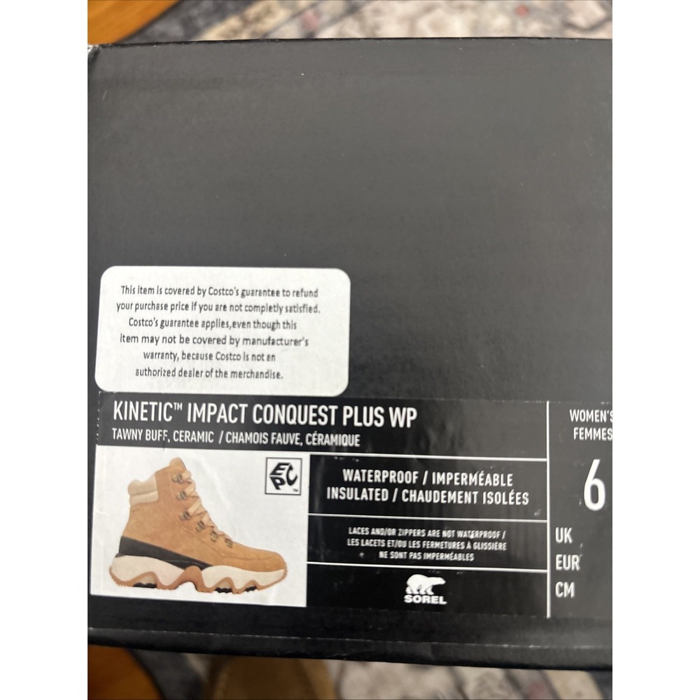SOREL Women's Size 6 Kinetic Impact Conquest Plus Waterproof Boot - Picture 4 of 4